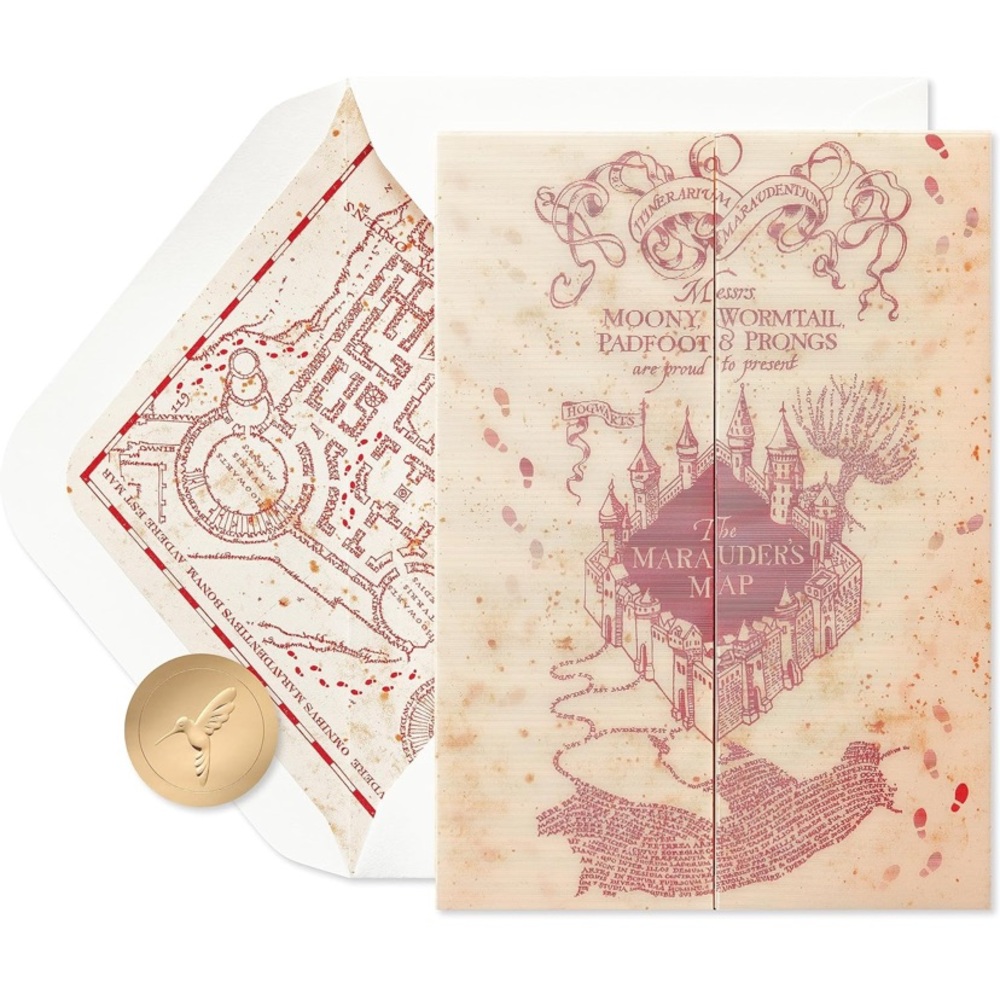 Papyrus Birthday Card | Harry Potter | Marauder’s Map